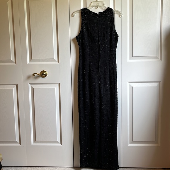 Black sequin event gown - Picture 2 of 5